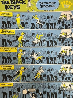 The Black Keys - 2022 Johnny Sampson Poster Cuyahoga Falls, OH