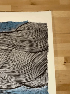 Ash - 2009 Dan Grzeca Poster Art Print Blue/Silver -Soldout Posters image 41ad52ef a37c 4ed7 a68e 1e6755efdbe1