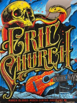Eric Church - 2022 Maxx242 Poster Green Bay, WI Mirror FOIL 3/19