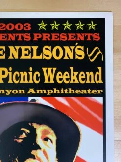 Willie Nelson - 2003 Poster Spicewood, Texas Two River Canyon -Soldout Posters image 42fd6bb8 019f 4955 b788 4f083f29c83e