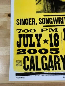 Willie Nelson - 2005 Franks Brothers Poster Calgary, Alberta -Soldout Posters image 43729d79 3079 4bde 8a88 76f3b7ad0831