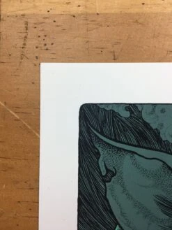 Pig Lady - 2008 John Dyer Baizley Poster Teal -Soldout Posters image 440bd571 e058 4ce1 a880 527dde8261c1