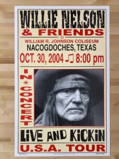 Willie Nelson - 2004 Franks Brothers 10/30 Poster Nacogdoches, TX -Soldout Posters image 44338622 7cfa 43b9 a299 bb613e511d7d