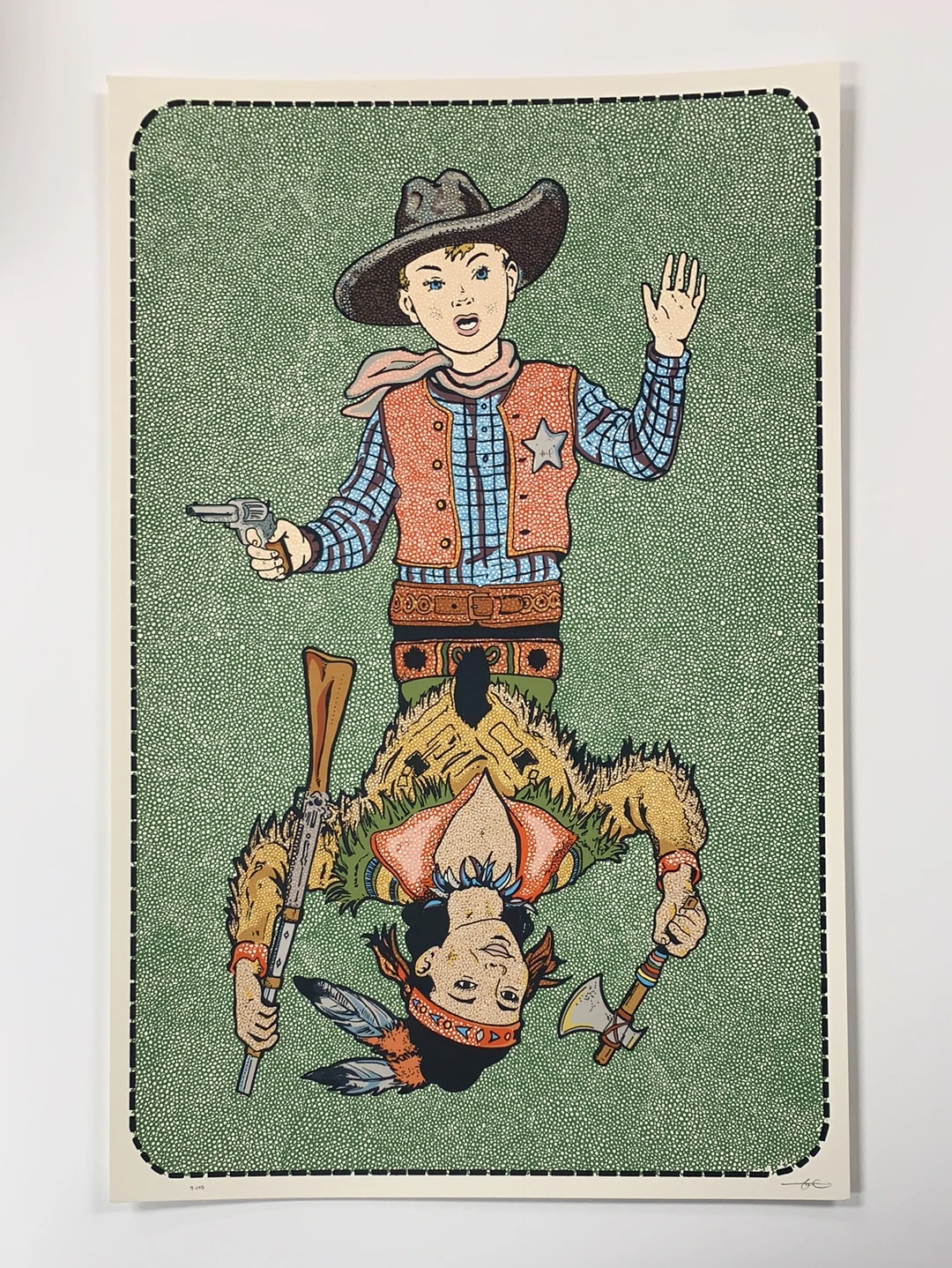 Cowboy And Indian - Fugscreens Studios Poster Art Print 4 Cowboy And Indian - Fugscreens Studios Poster Art Print - Image 2