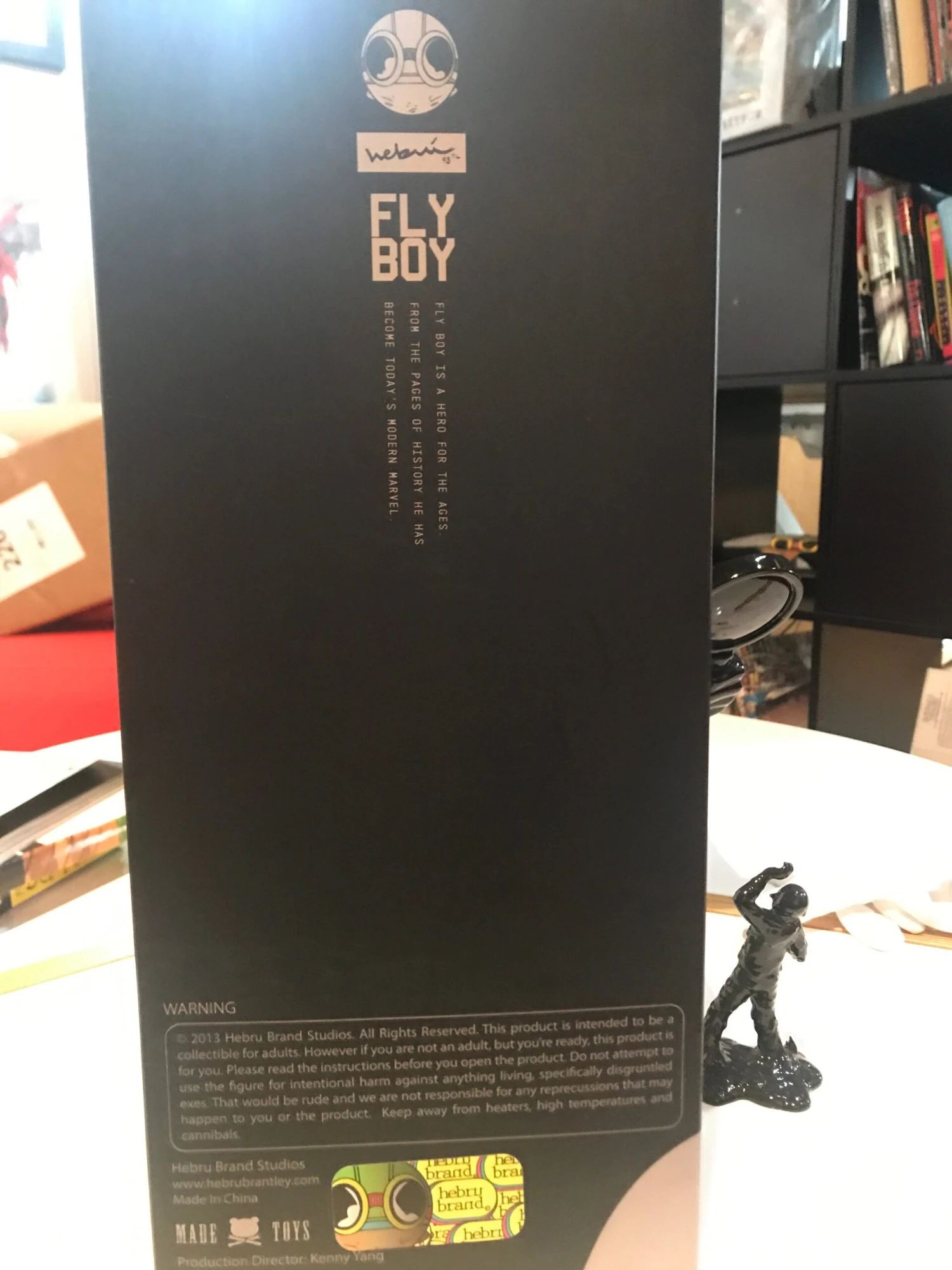 Fly Boy Action Figure - 2017 Hebru Brantley Mellow Yellow Ed Flyboy C2E2 Exclusi 7 Fly Boy Action Figure - 2017 Hebru Brantley Mellow Yellow Ed Flyboy C2E2 Exclusi - Image 5