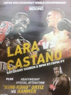 Boxing - 2019 Poster Lara Vs Castano