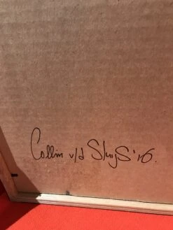 Untitled 15 - 2016 Collin Van Der Sluijs Original Painting FRAMED Signed -Soldout Posters image 4d4c1eb7 11a0 4197 91ca 5355ab4cdd14