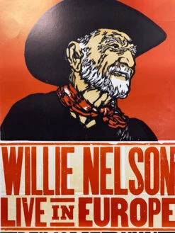 Willie Nelson - 2010 Hatch Show Print 6/19 Poster Stuttgart, Deutschland
