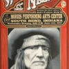 Willie Nelson - 2017 Mattole River Studios Poster South Bend, Indiana