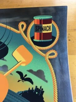 Popeye The Sailor Meets Sindbad The Sailor - 2014 Tom Whalen Poster Foil Green V -Soldout Posters image 537b9411 2bb5 4b94 ba7f 6fe201ae30de