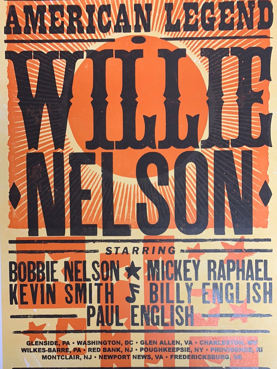 Willie Nelson - Hatch Show Print Poster Tour 3 Willie Nelson - Hatch Show Print Poster Tour