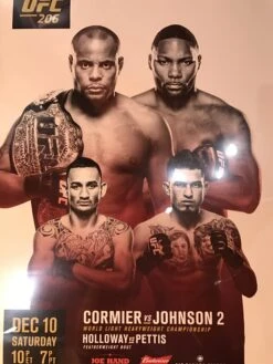 UFC 206 Poster Cormier Vs. Johnson 2, Holloway Vs. Pettis