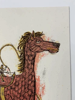 Tiny Cowboy - 2009 Dan Grzeca Poster Art Print PINK 21/200 -Soldout Posters image 5d215f41 e699 4732 bf78 752cc221989c