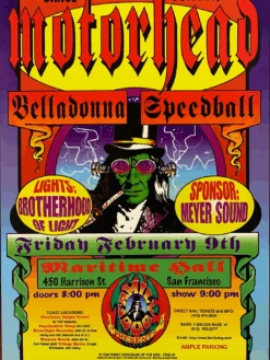 FD/ID 07 Motorhead - 1996 Jim Phillips Poster Maritime Hall San Fran 1st