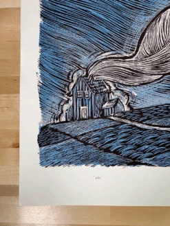 Ash - 2009 Dan Grzeca Poster Art Print Blue/Silver -Soldout Posters image 6413fe77 6fd3 4ce5 84b2 9d8c3e5422d0