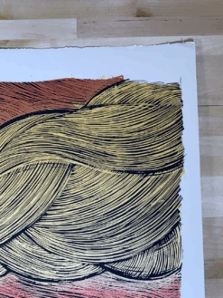 Ash - 2009 Dan Grzeca Poster Art Print Copper/Gold Variant -Soldout Posters image 6967ea51 d054 45db b87a 753d92c25492