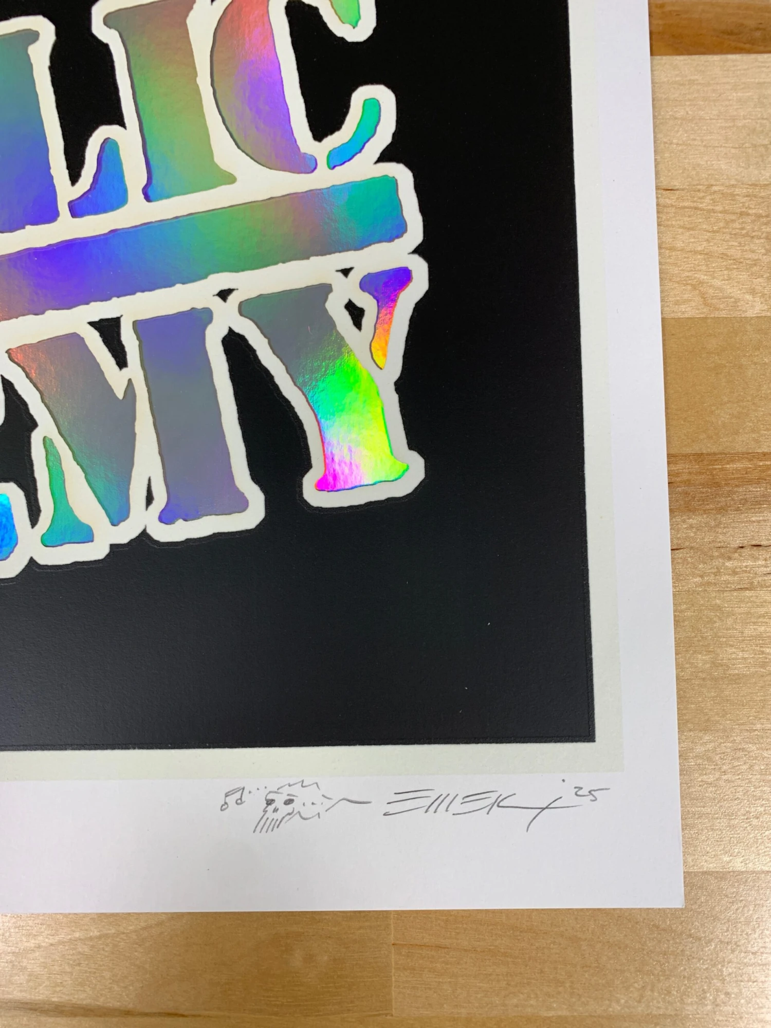 Public Enemy Variant - 2020 Emek Poster Foil NO Date The Terrordome GID 7 Public Enemy Variant - 2020 Emek Poster Foil NO Date The Terrordome GID - Image 5