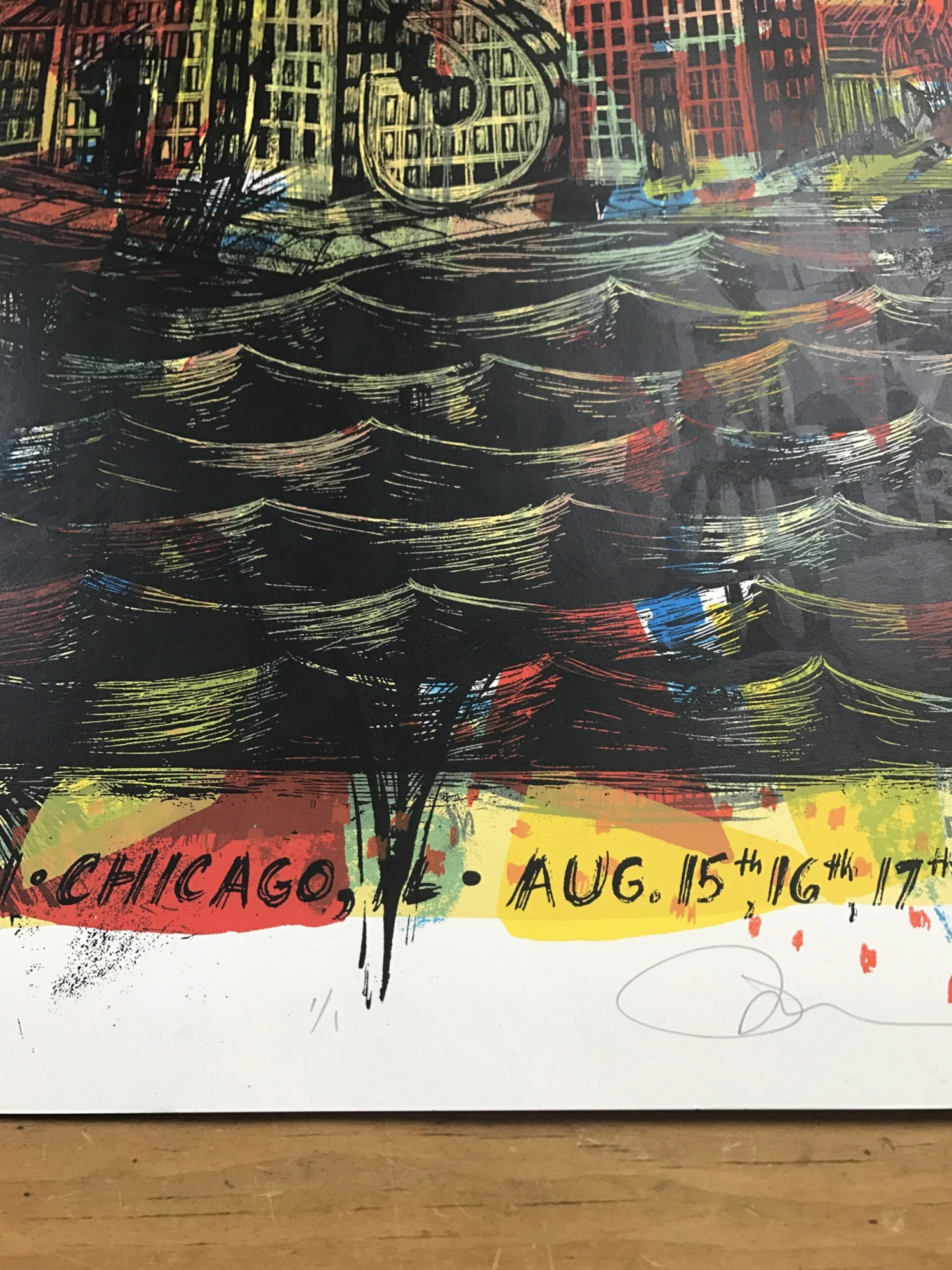 Phish - 2011 Dan Grzeca Poster Chicago, IL UIC TEST Print 8 Phish - 2011 Dan Grzeca Poster Chicago, IL UIC TEST Print - Image 6