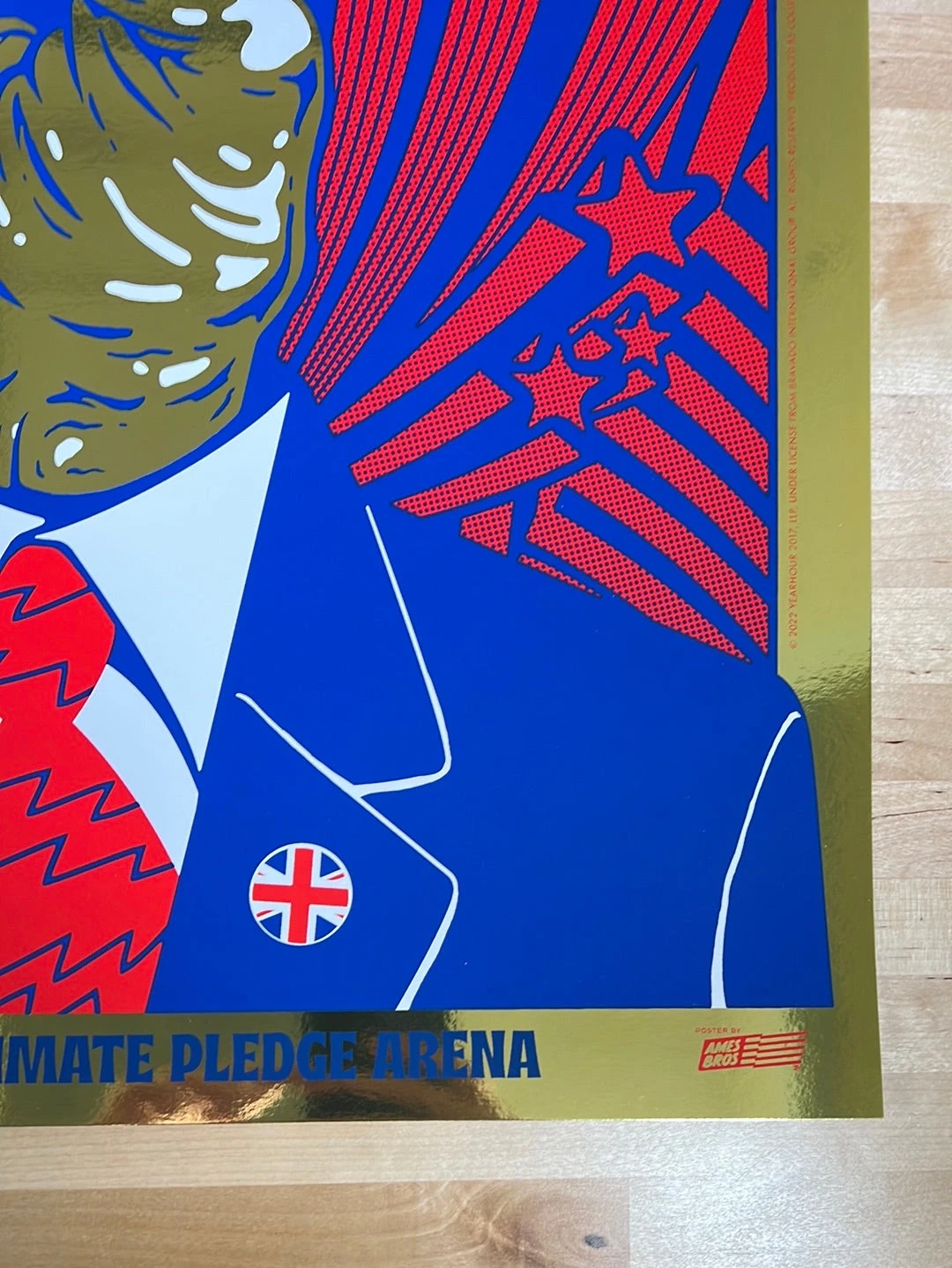 The Who - 2022 Ames Brothers Poster GOLD FOIL Seattle, WA AP 7 The Who - 2022 Ames Brothers Poster GOLD FOIL Seattle, WA AP - Image 5