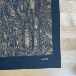 The City Was The Song - 2022 David Welker Poster, Art Print (Gold) -Soldout Posters image 76229e2c 8eda 4c72 8596 ef88938c0615