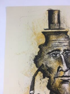 Land Of Lincoln - 2015 Dan Grzeca Poster Art Print Yellow -Soldout Posters image 81683904 583e 4483 8633 8416c6ae2737