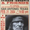 Willie Nelson - 2004 Franks Brothers 2/21 Poster San Antonio, TX 2 Willie Nelson - 2004 Franks Brothers 2/21 Poster San Antonio, TX -Soldout Posters image 873a0ff3 b2e2 49bf 9bfa 212963f74c57
