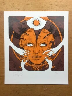 Pig Lady - 2008 John Dyer Baizley Poster Orange -Soldout Posters image 87ae39e7 9383 437d afda 1184a0e97c22