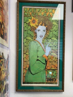 Greensky Bluegrass - 2017 Chuck Sperry Poster Red Rocks Morrison, CO FRAMED