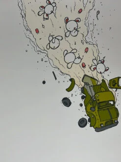 Bunny Truck - 2009 Mike Budai Poster Art Print 14/50