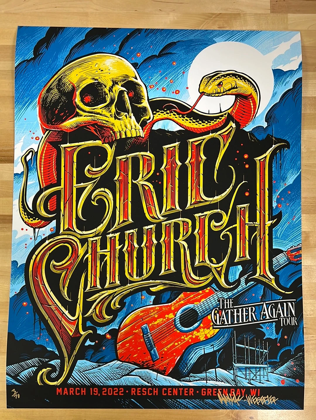 Eric Church - 2022 Maxx242 Poster Green Bay, WI 3/19 4 Eric Church - 2022 Maxx242 Poster Green Bay, WI 3/19 - Image 2