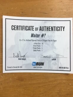 (Unknown) Waiter - Brett Amory Poster Limited Edition Art Print S/N -Soldout Posters image 8c8088fa 9be4 4367 a24b a8c1d318a240