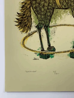 Tiny Cowboy - 2009 Dan Grzeca Poster Art Print Green/Gold 21/200 -Soldout Posters image 902b45d4 b2a0 4367 a26e f5979ac8edf6