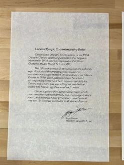 Canon Olympic Commemorative Series 1984 - Poster 1952 Helsinki -Soldout Posters image 9756474a c262 45e4 86b6 aac0b7a82287