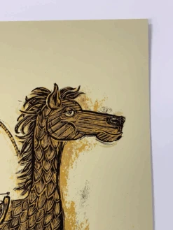 Tiny Cowboy - 2009 Dan Grzeca Poster Art Print Green/Gold 21/200 -Soldout Posters image 98f49429 d3b8 4bfc a66e 65fb63aaedb0