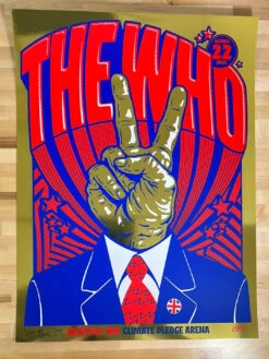 The Who - 2022 Ames Brothers Poster GOLD FOIL Seattle, WA AP 9 The Who - 2022 Ames Brothers Poster GOLD FOIL Seattle, WA AP -Soldout Posters image 993e0b02 18db 402a b31e 6e3518d54205