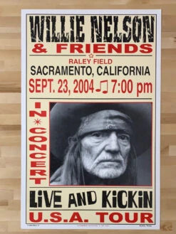 Willie Nelson - 2004 Franks Brothers 9/23 Poster Sacramento, CA -Soldout Posters image 9d8fd763 495a 4a5b 884d a3b2e9750506
