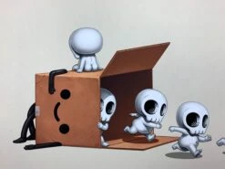 Boxo II (Skullies 2) - 2019 Mike Mitchell Poster Print SOFA Con 1st