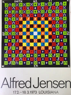 Alfred Jensen - 1973 Art Print Poster Original Vintage