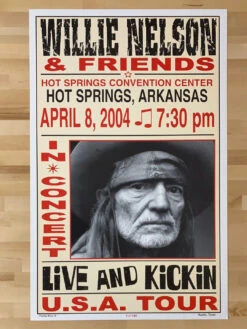 Willie Nelson - 2004 Franks Brothers 4/8 Poster Hot Springs, AR 5 Willie Nelson - 2004 Franks Brothers 4/8 Poster Hot Springs, AR -Soldout Posters image a577db49 bfa4 4616 8b5e 09b49440840f