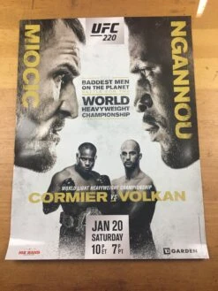 UFC 220 - 2018 Poster Miocic Vs Ngannou Cormier Vs Volkan -Soldout Posters image a7373377 192d 47ab 9636 3d6875e586dc