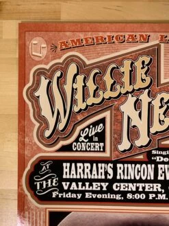 Willie Nelson - 2015 Franks Brothers Poster Valley Center, CA Harrah's -Soldout Posters image aebc5296 d0a0 404a 8af8 141367786810