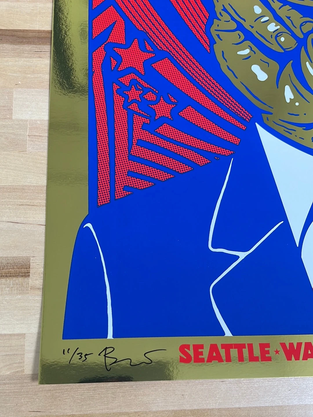 The Who - 2022 Ames Brothers Poster GOLD FOIL Seattle, WA AP 8 The Who - 2022 Ames Brothers Poster GOLD FOIL Seattle, WA AP - Image 6