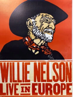 Willie Nelson - 2010 Hatch Show Print 6/24 Poster Bruxelles, Belgique