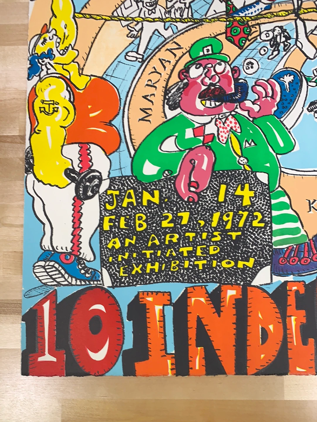 The Guggenheim - 1972 Red Grooms Art Print Poster Original Vintage 8 The Guggenheim - 1972 Red Grooms Art Print Poster Original Vintage - Image 6