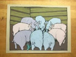 Mr Wu's Pigs - 2010 Jay Ryan Poster Pig Print -Soldout Posters image b3939e25 d861 4122 aff8 81f6d6f518b6