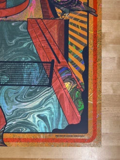 Pigeons Playing Ping Pong - 2020 Status Serigraph FOIL Poster Morris, CT -Soldout Posters image b52fb382 7205 4764 8e9d 0bbba98ef4ad