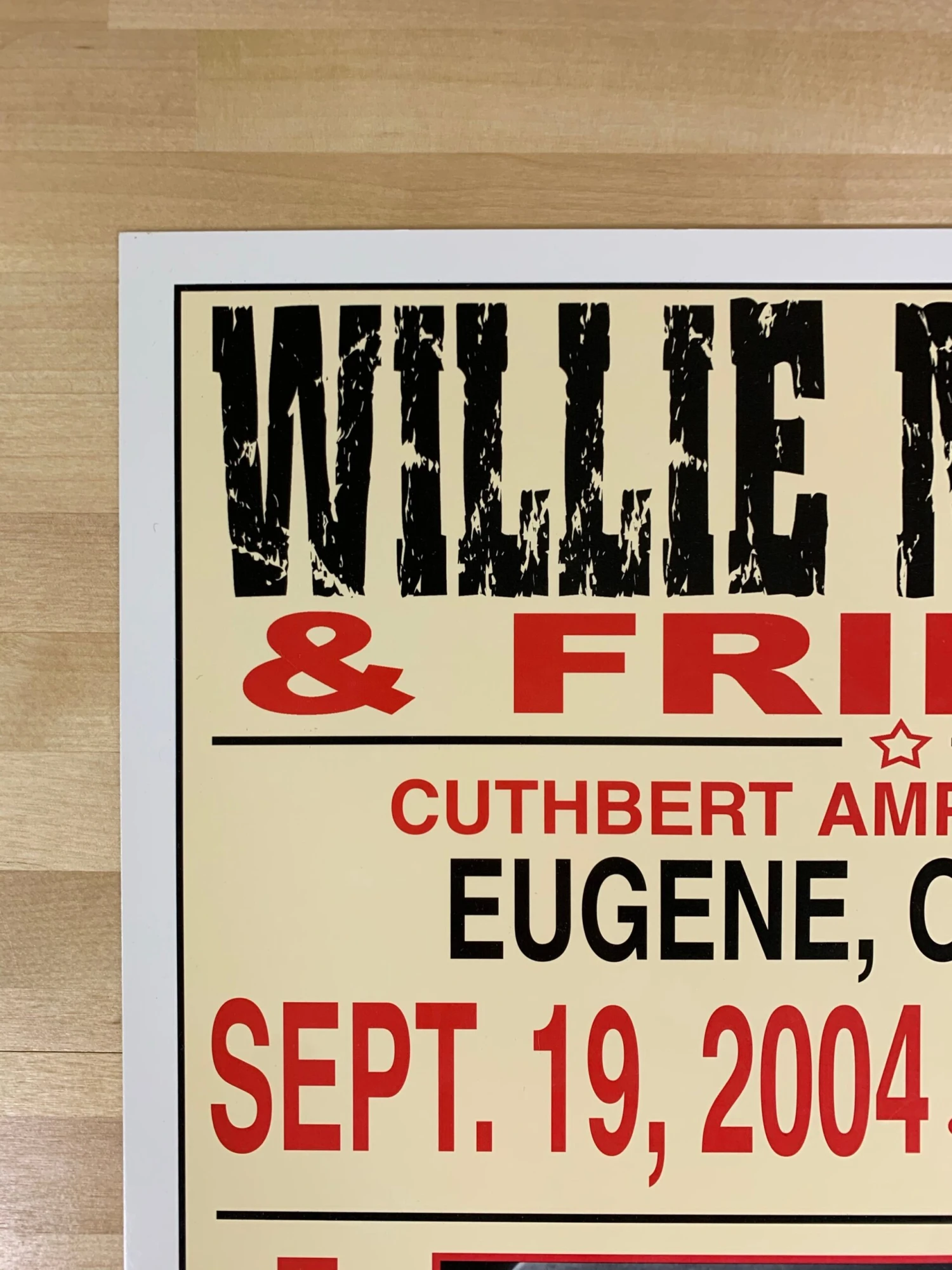 Willie Nelson - 2004 Franks Brothers 9/19 Poster Eugene, Oregon 6 Willie Nelson - 2004 Franks Brothers 9/19 Poster Eugene, Oregon - Image 4