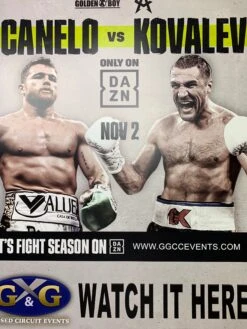 Canelo Alvarez Vs. Kovalev - Poster Print Boxing