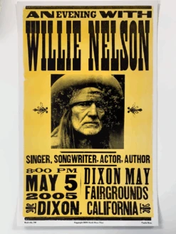 Willie Nelson - 2005 Hatch Show Print 5/5 Poster Dixon, CA May Fairgrounds -Soldout Posters image bd6011dd 23fb 4984 b272 3b0c43a59178