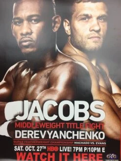 Boxing - 2019 Poster Jacobs Vs Derevyanchenko
